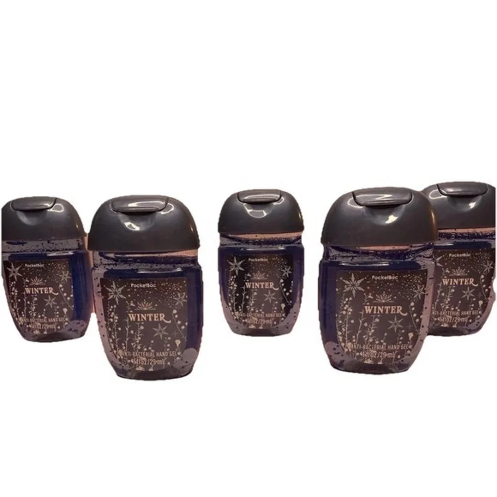 Bath & Body Works 5-Pack Winter PocketBac Hand Sanitizers Antibacterial New